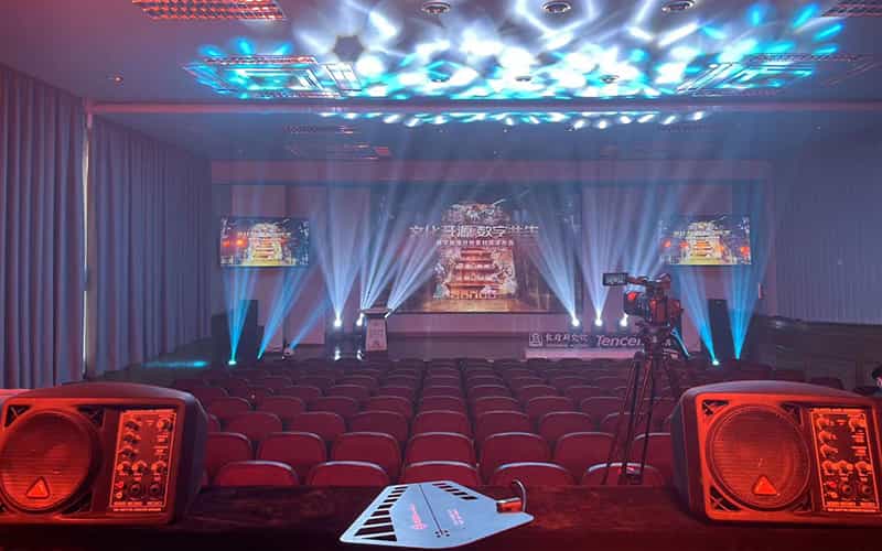 廣告物料制作會場布景舞臺搭建展位搭建舞臺燈光設(shè)備演藝音響高清LED屏